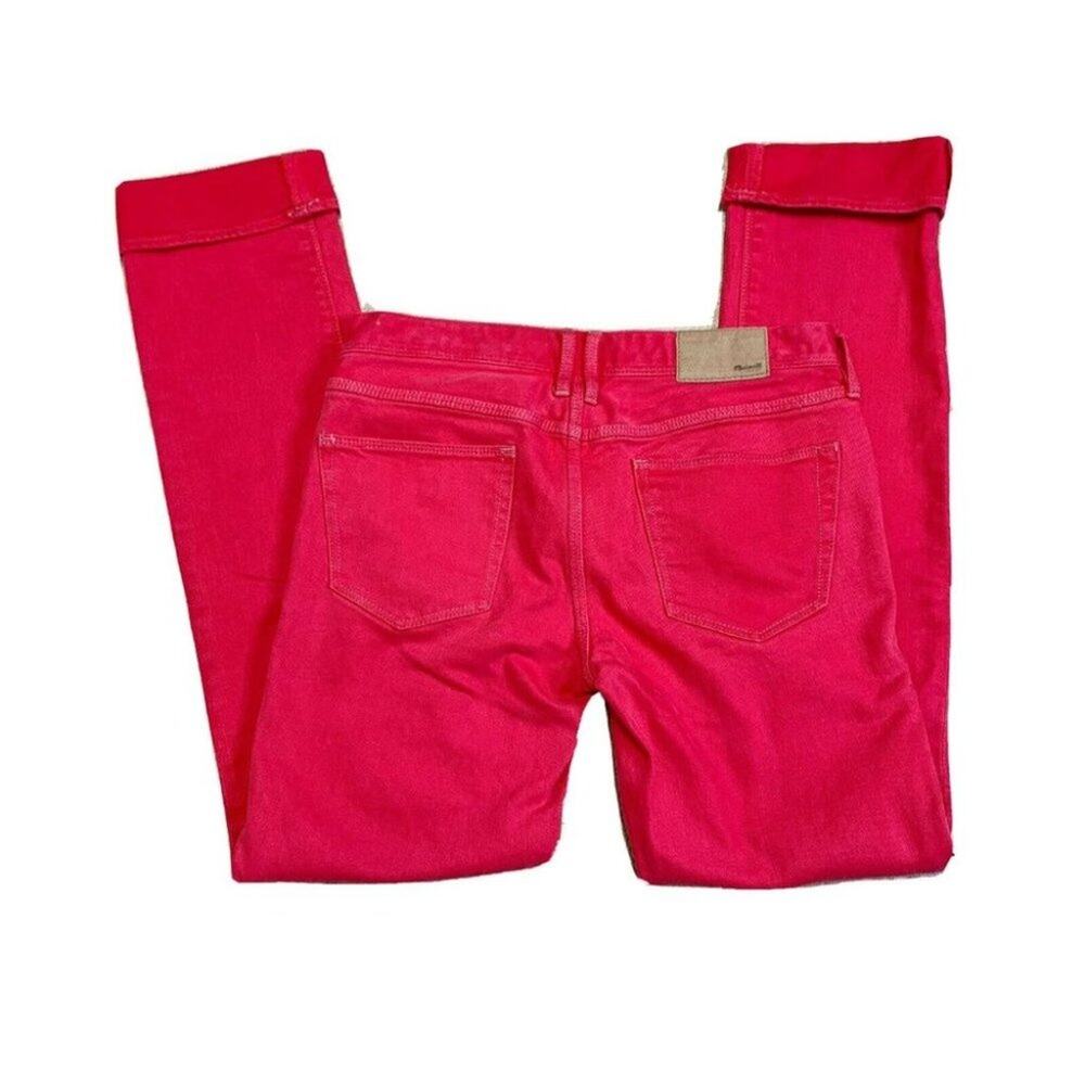 madewell Rail Straight Mid rise jeans Light wash rep pink Sz 26 cotton pockets - Picture 4 of 11